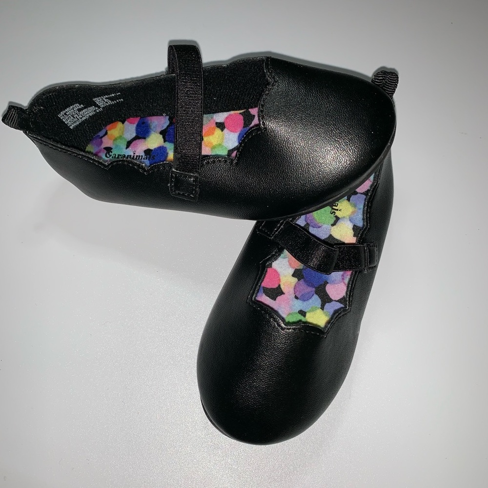 Garanimals baby girl black flats